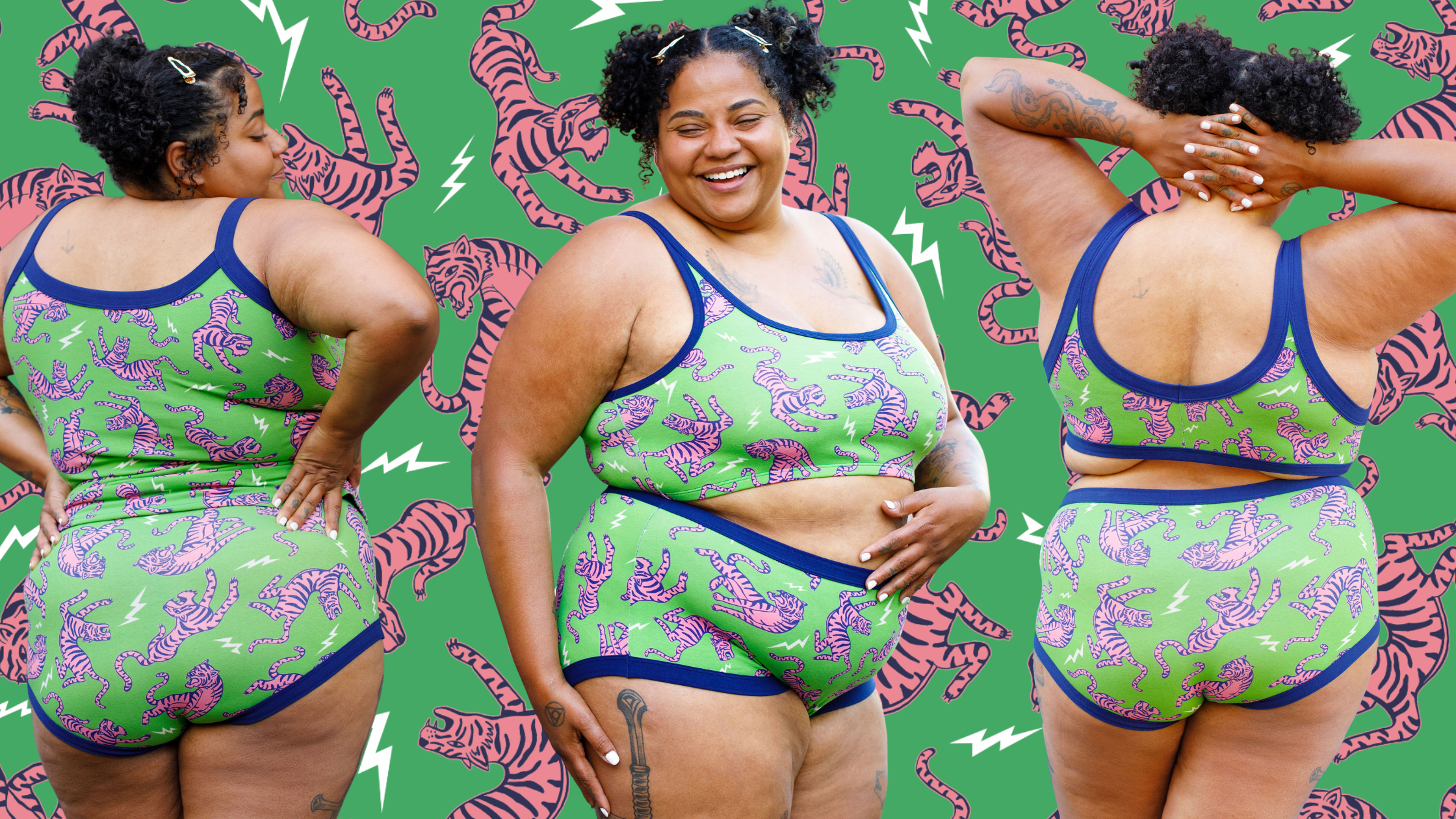 Thunderpants Electric Tiger limited edition organic cotton underwear in a bold new colorway