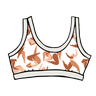 Drawing of Thunderpants Bralette in Bodies in Motion print.