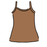 Drawing of Thunderpants Camisole in Hazelnut color.