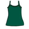 Drawing of Thunderpants Camisole in Emerald Green.