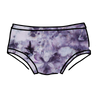 Drawing of Thunderpants Hipster style underwear in Haunted Haze Ice Dye - purply grey dye pattern.