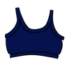 Drawing of Thunderpants Longline Bra in Indigo.