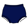 Drawing of Thunderpants Original style underwear in Indigo.