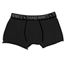 Drawing of Thunderpants Boxer Brief style underwear in Plain Black.
