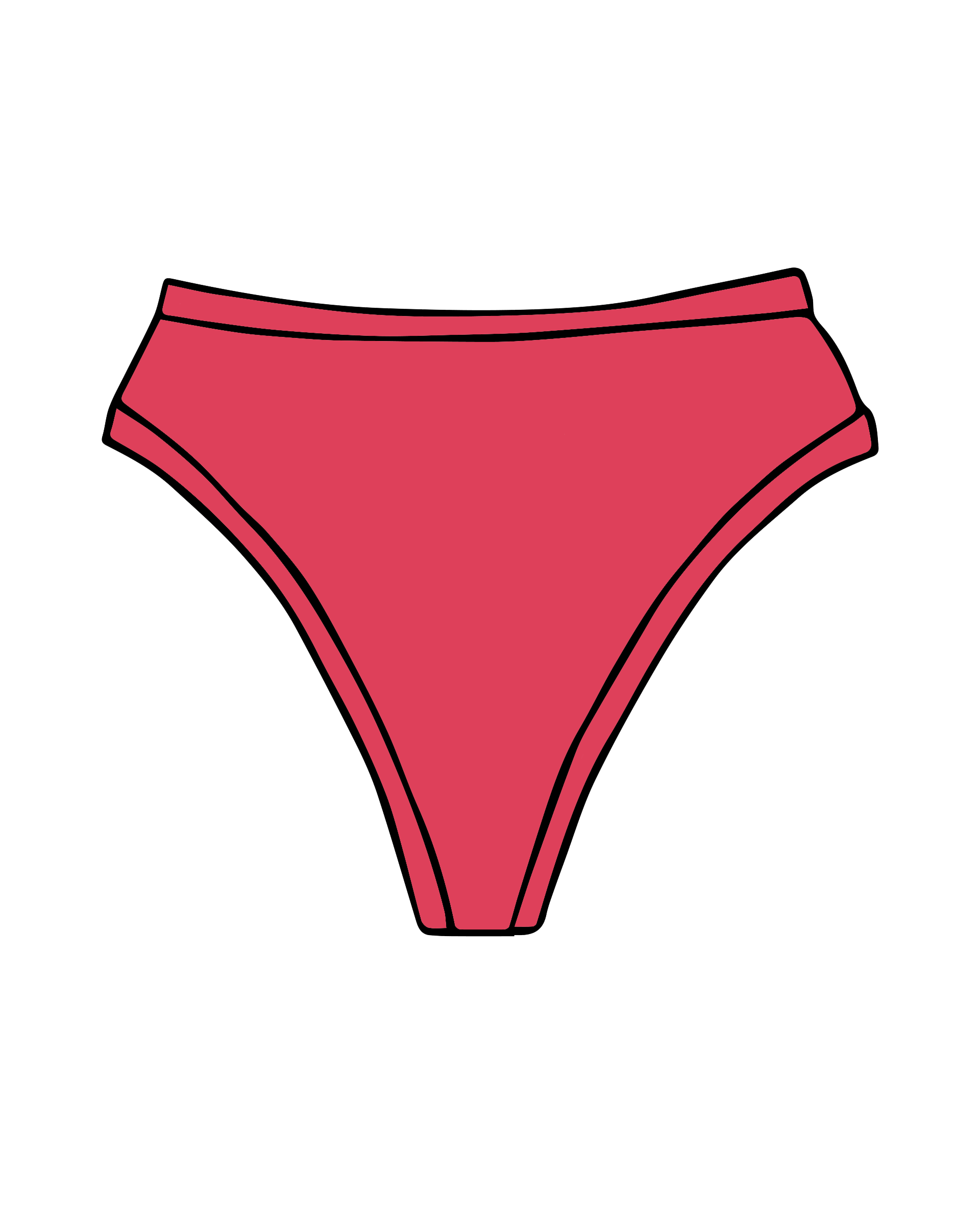 Drawing of Thunderpants Thunder Thong style in Pomegranate Punch.